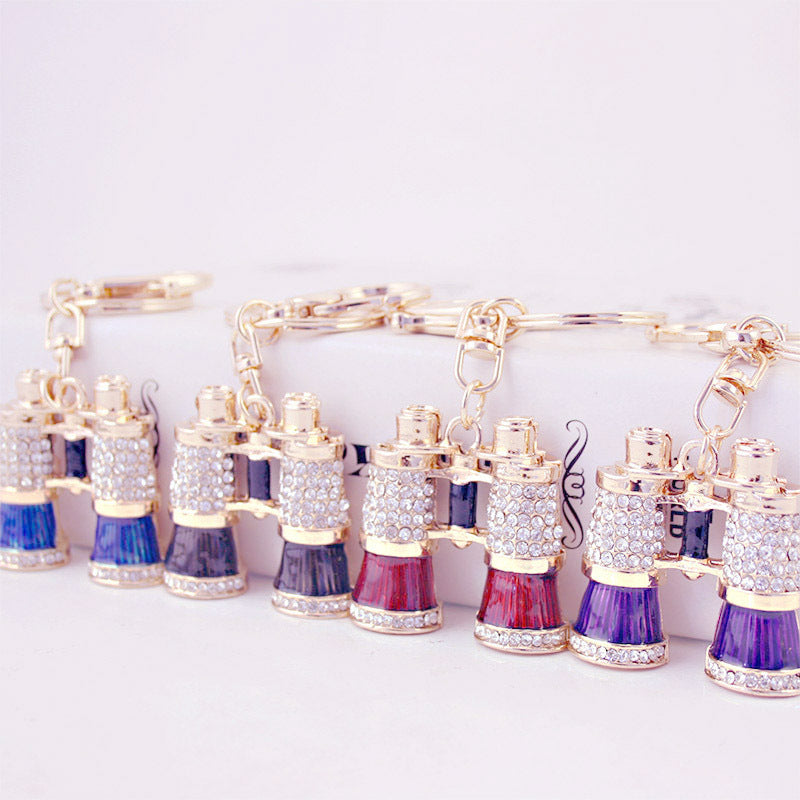 Wholesale Diamond-studded Telescope Modeling Zinc Alloy Keychains